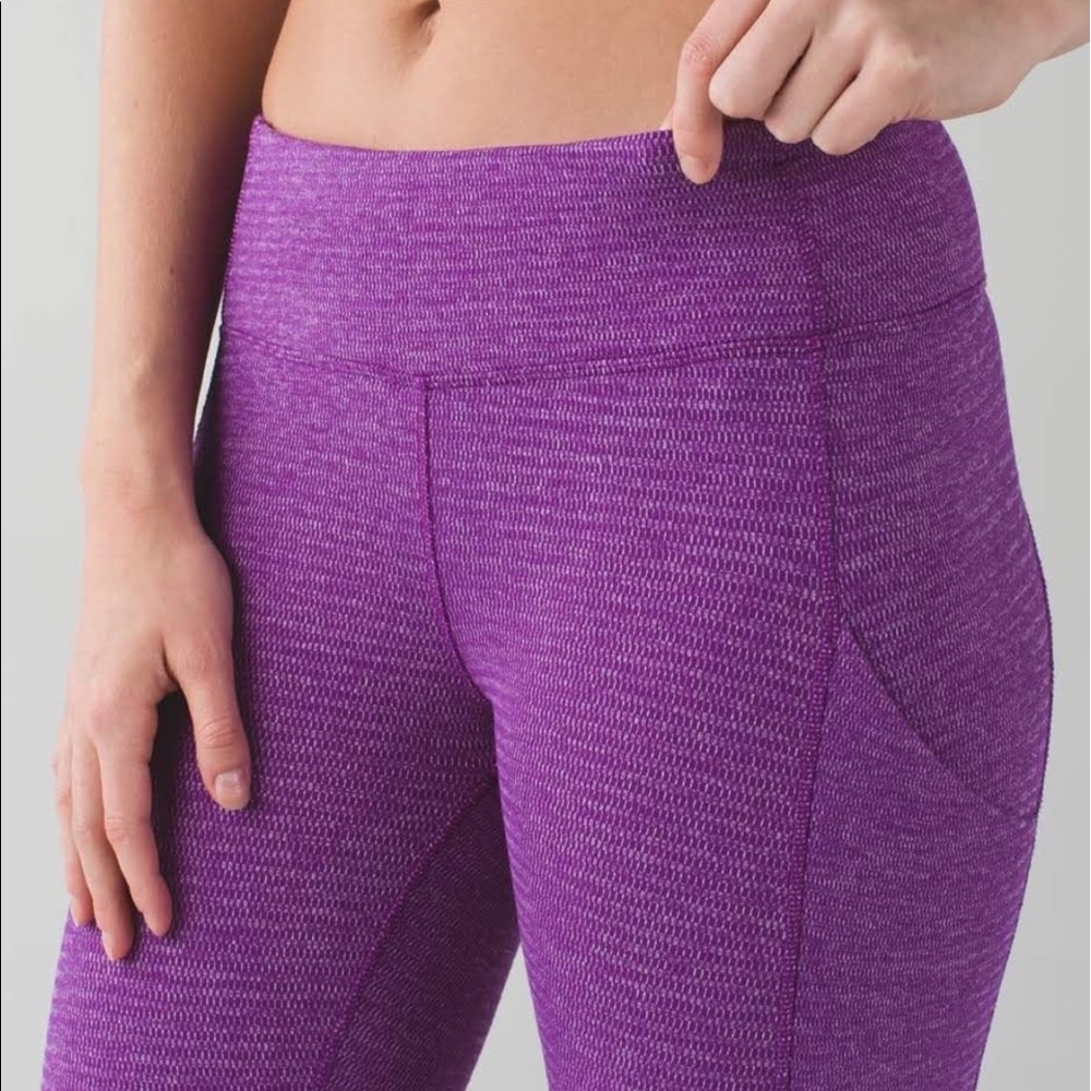 Lululemon Speed Tight IV Rulu Heathered Grape Sz 8